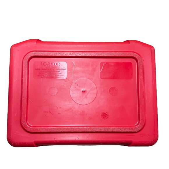 Igloo Laguna 9-Quart Hard Cooler Red & White 13 Twelve-Ounce Cans Cool Riser USA - Picture 5 of 9